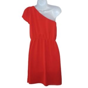 MM Couture By Miss Me Orange Dress One Shoulder M